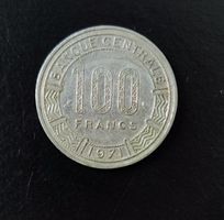 100 Francs Münze Tchad 1971 *rar