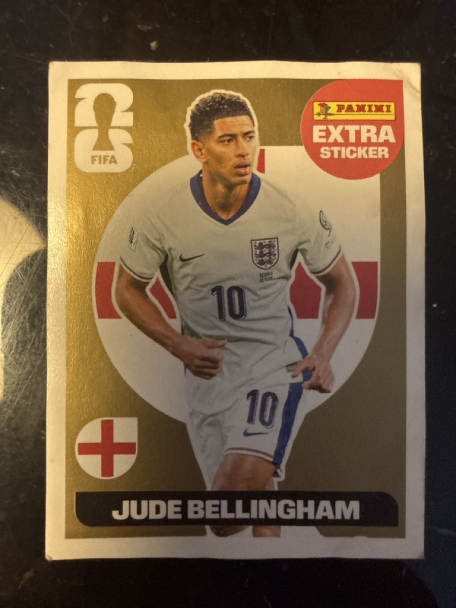 Panini Carte collezionabili: Extra Sticker Gold WM 26: Jude Bellingham – Nuovo (secondo la descrizione) da Stäfa venduto da mor_6xrg