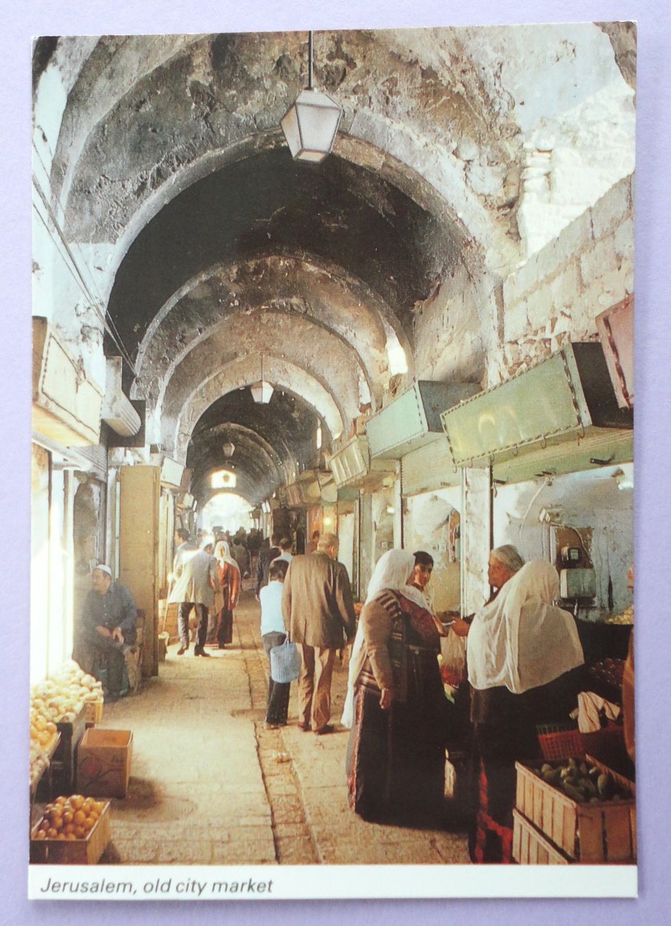 Ansichtskarten: Jerusalem, old city market – Gebraucht aus Fétigny von Billy2miny