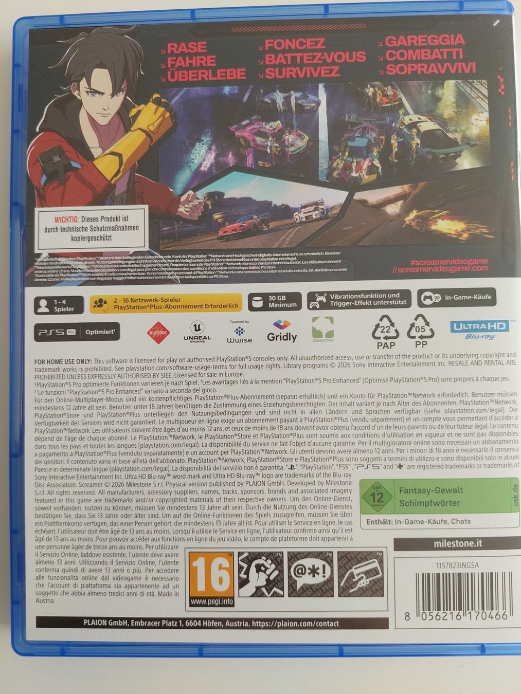 Giochi: Screamer Ps5 – Nuovo (secondo la descrizione) da Balgach venduto da Wini3 1