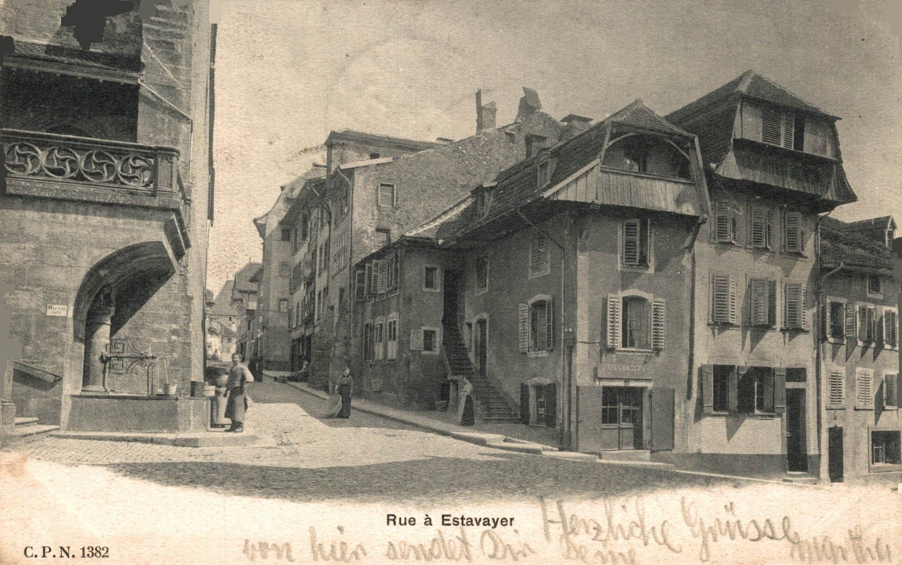 Cartes postales: Rue a Estavayer – D'occasion à Bronschhofen par Astore