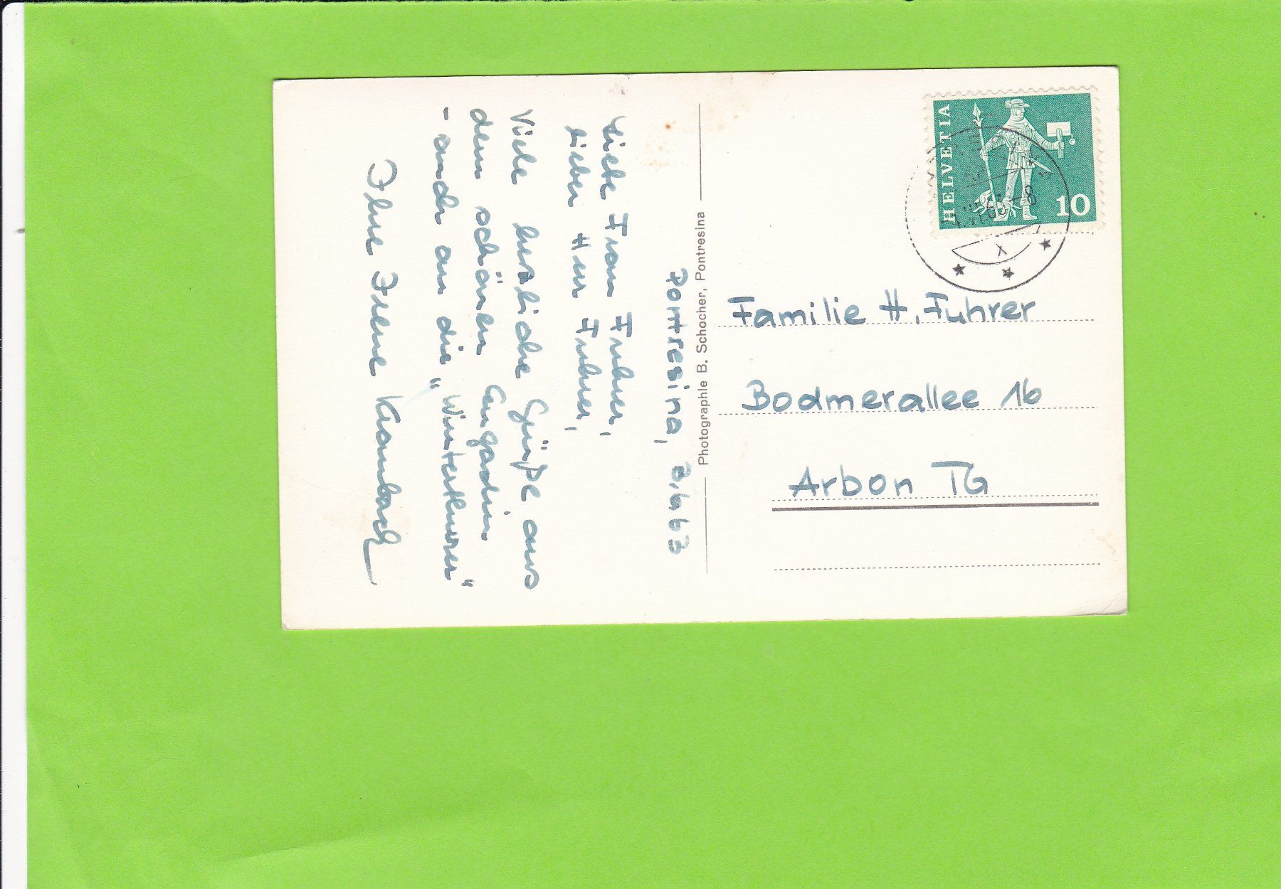 Cartes postales: Pontresina – D'occasion à St. Peterzell par neckertal 1