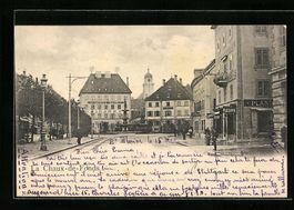 La Chaux-de-Fonds, Strassenpartie mit Ge