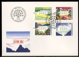 1996, FDC, Jahreszeiten (Nr. 11–14)