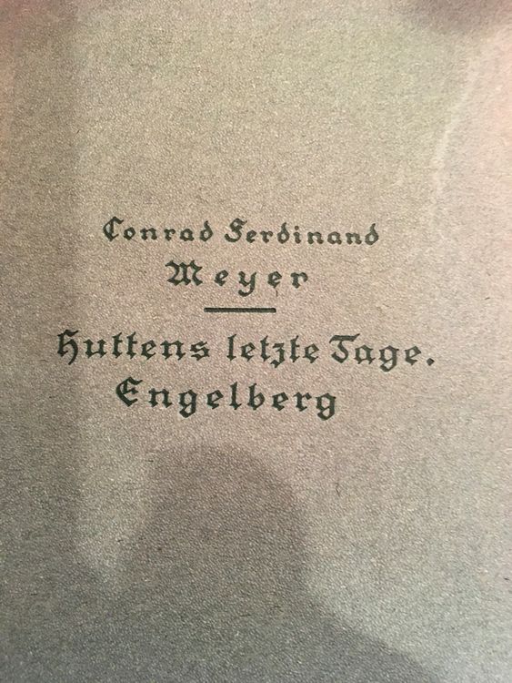 Livres: Conrad Ferdinand Meyer gesammelte Werke 1920 – D'occasion à Oberwil BL par elk_wf5x 6