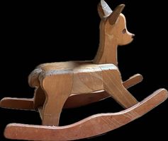 Bambi-Schaukeltier Vintage