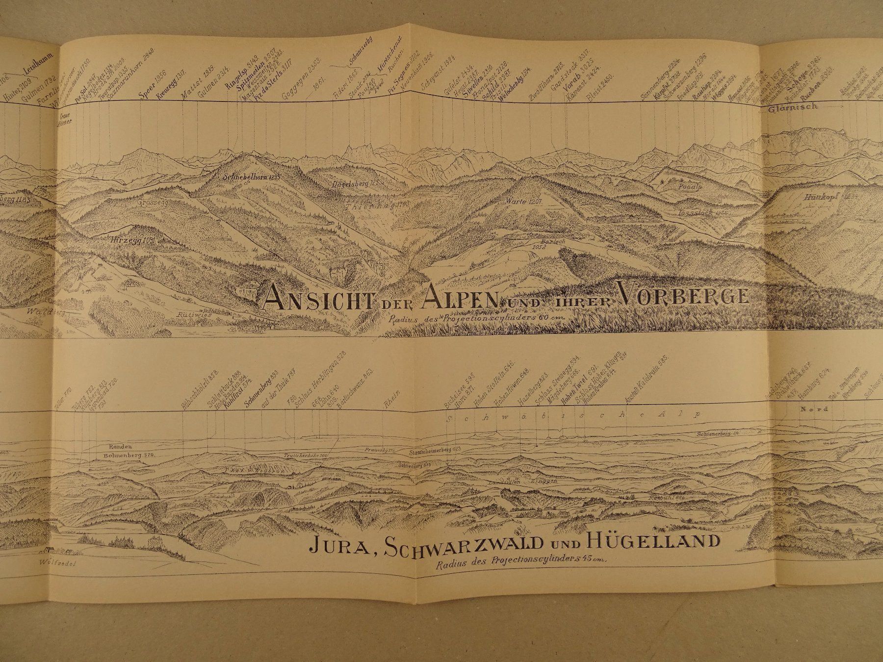 Cartine & Atlanti: PANORAMA VOM HÖRNLI 1896 – Usato da Grüningen venduto da Kartensammler 2