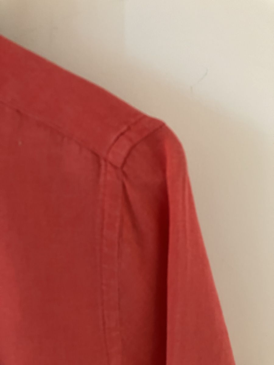 Blusen: Figaret - chemise en lin rouge orangé – Gebraucht aus Vich von SophieCo 1