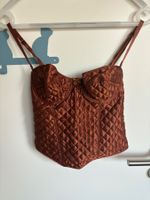 Bustier femme matelassé marron glacé T.85B