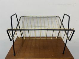 Designer Zeitungsständer Messing / Metall aus den 50iger