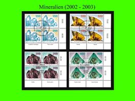 Viererblock-Serie "Mineralien" (2002 / 2003)