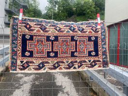 Heriz-Panel Wolle auf Wolle 102x55cm geknüpft gereinigt