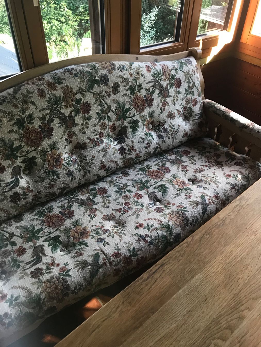 Divani: Voglauer Anno Leinen Bauernsofa Bauernliege – Usato da Rumisberg venduto da Jessica.97. 2