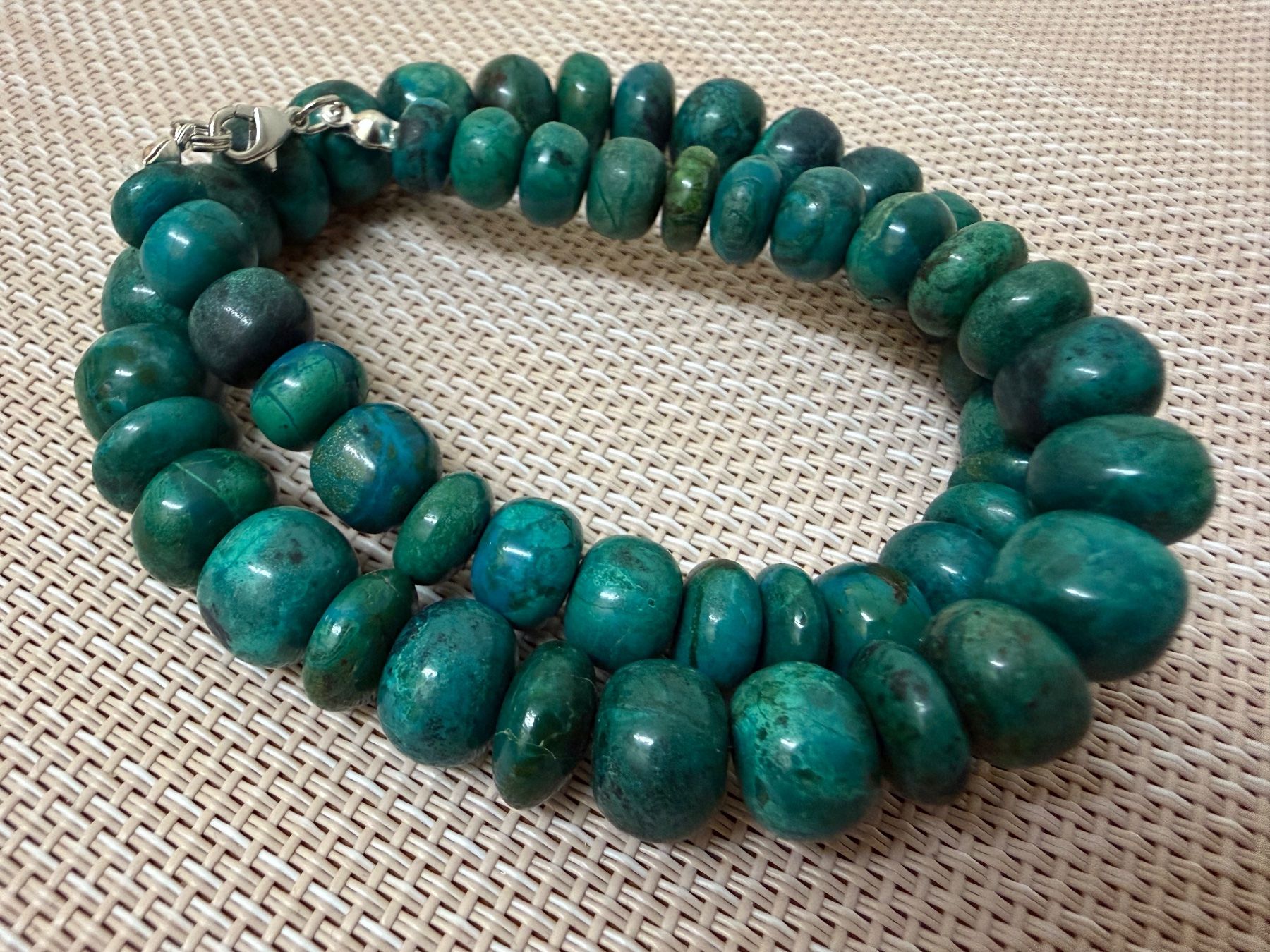 Catenine: Chrysocolla Kette – Usato da Spiegel b. Bern venduto da Rogger72 3