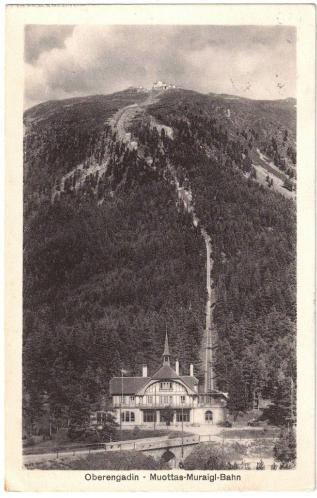 Cartoline postali: St. Moritz - Standseilbahn Muottas Muragl – Usato da Binningen venduto da Mountainrider