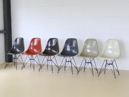 Eames Fiberglas Stühle, Hermann Miller