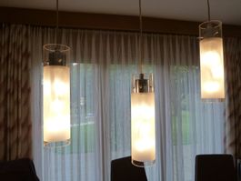 Hängelampe mit 3 Glas-Zylindern