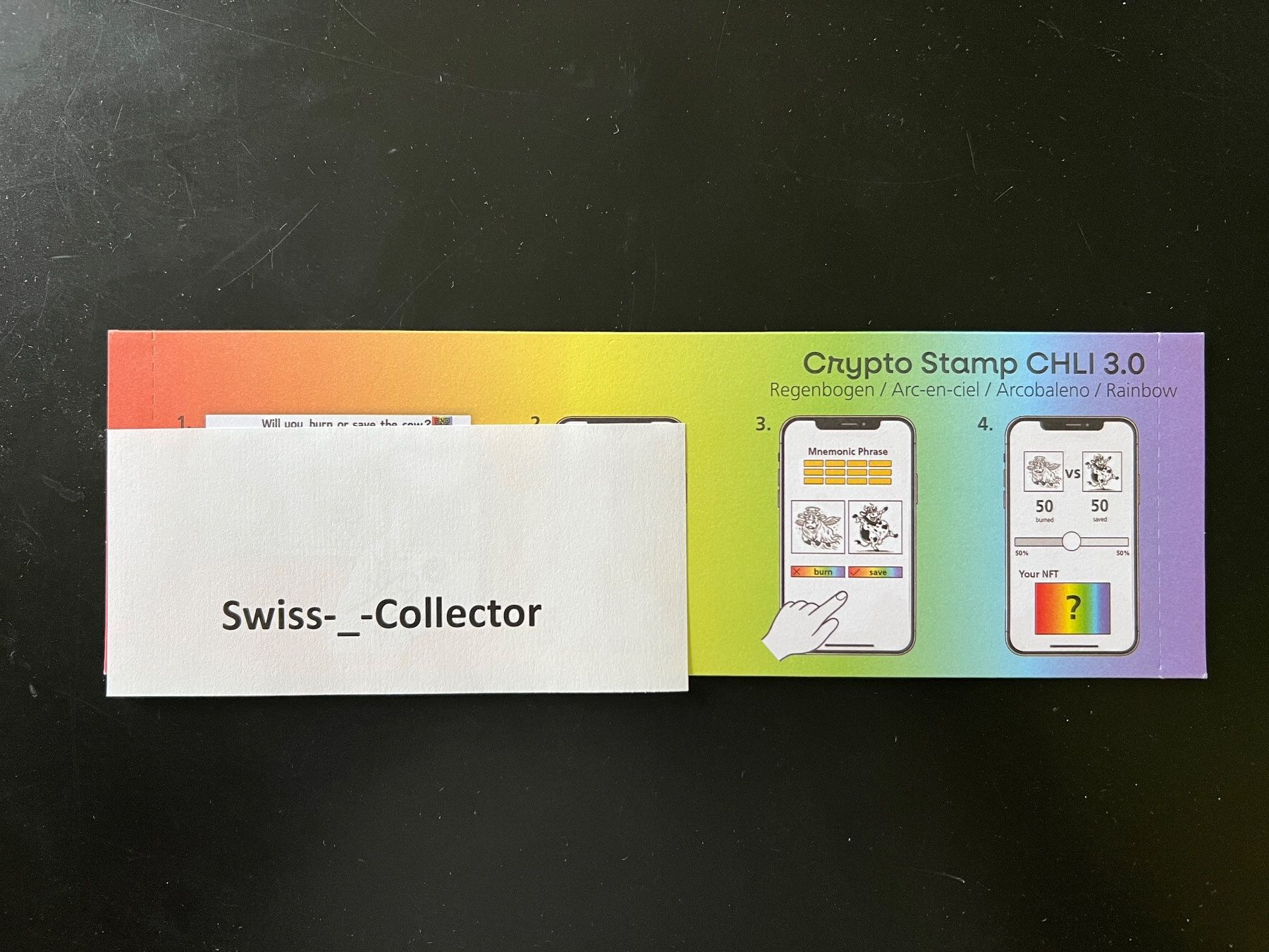 Alle Briefmarken: Crypto Stamp CHLI 3.0 Regenbogen 2026 – Neu und originalverpackt aus Birmensdorf ZH von Swiss-_-Collector 2