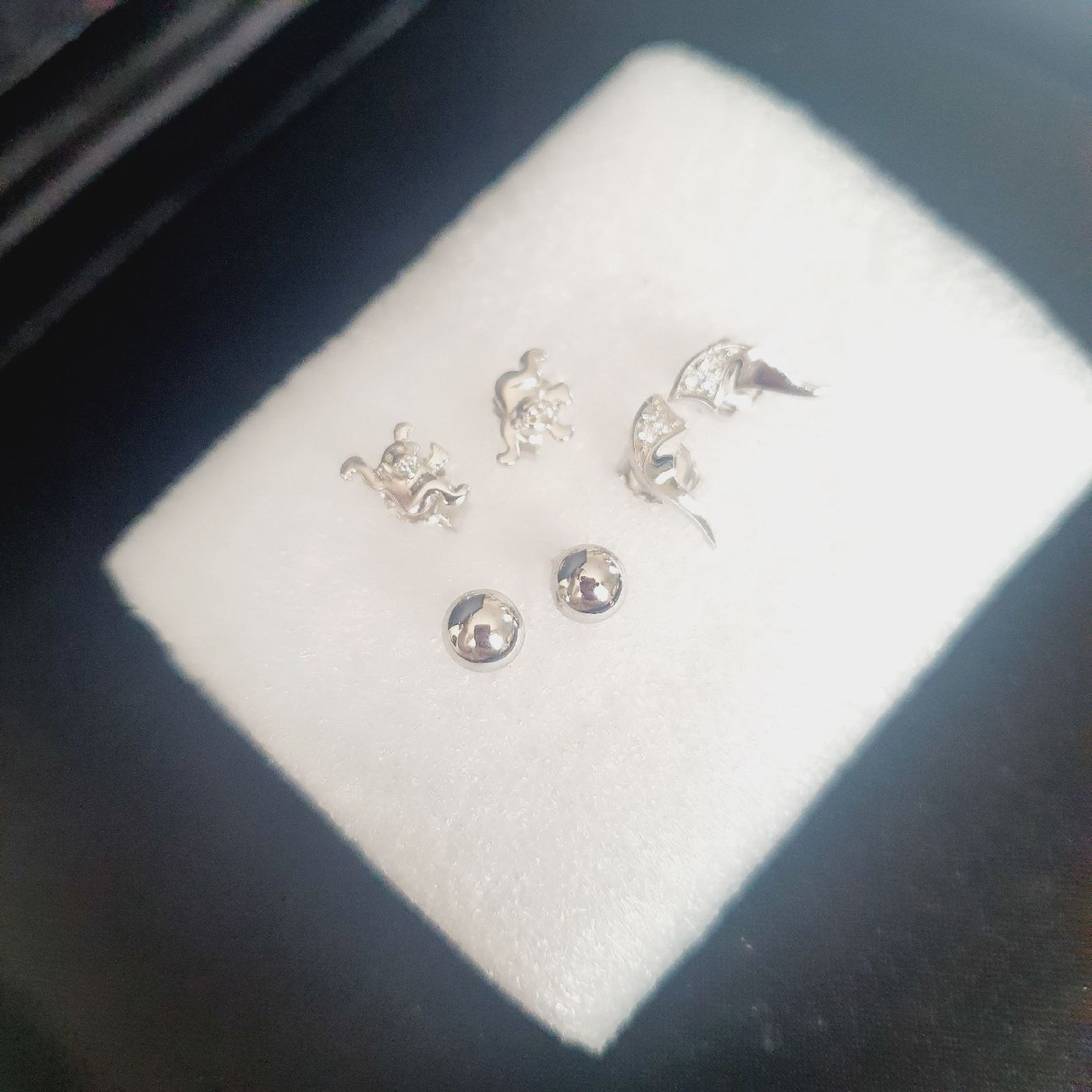 Orecchini pendenti & Orecchini a lobo: Silber Ohrstecker Set 925 er Silber, verspielt und elegant – Nuovo (secondo la descrizione) da Kreuzlingen venduto da Wunderkiste123 7