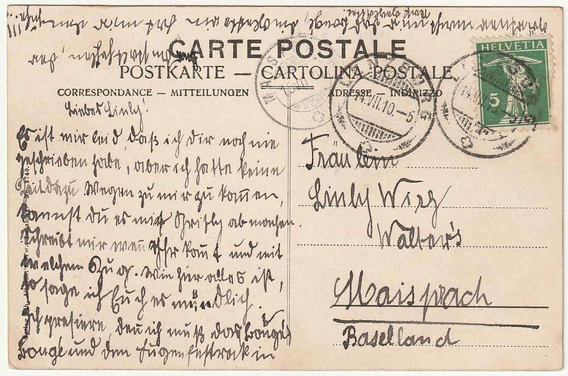 Cartoline postali: Foto-AK Lenzburg – Usato da Fislisbach venduto da Zigzag12 1