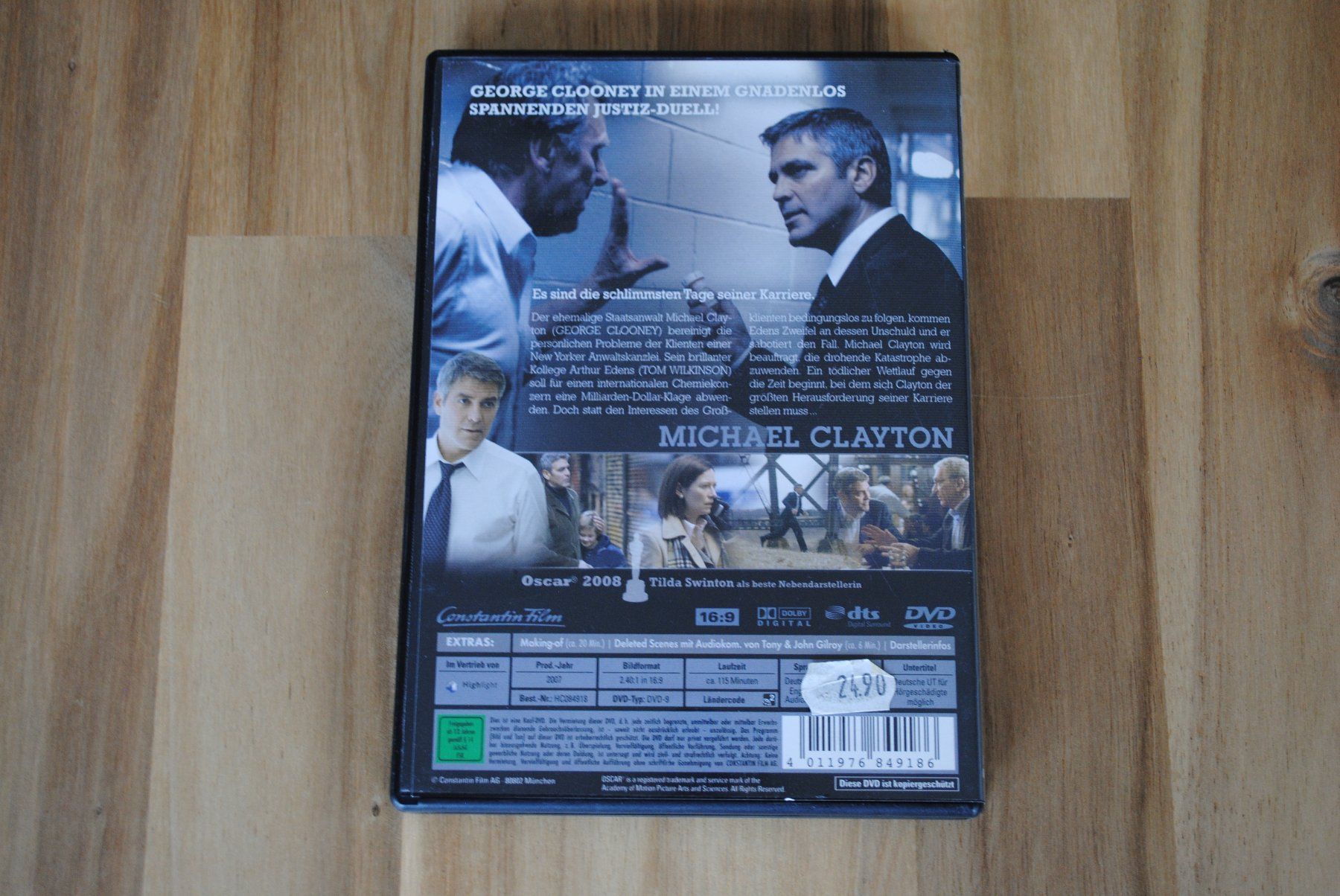 Tutti i DVDs: Michael Clayton – Usato da Olten venduto da prusik02 2