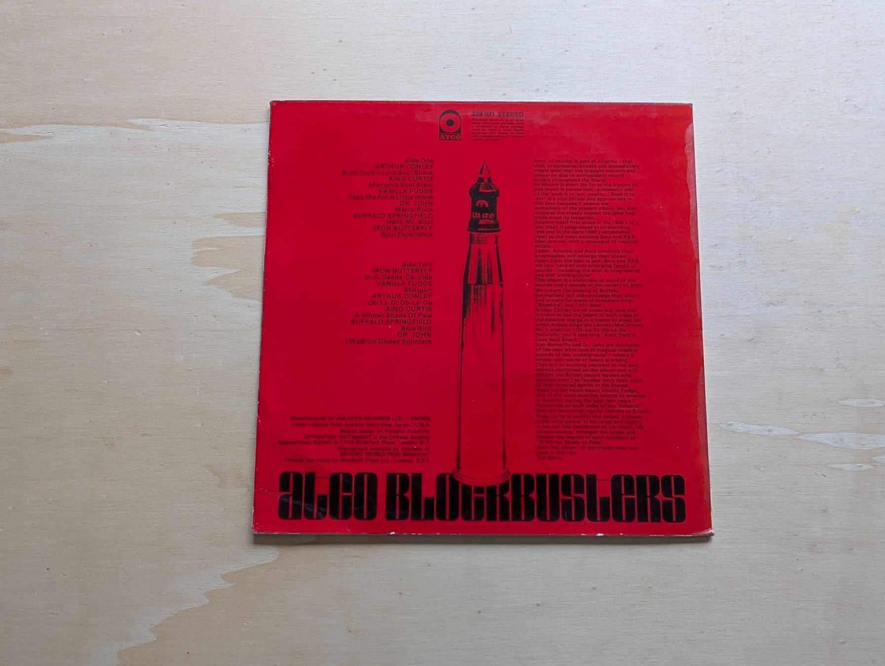 Dischi in vinile: Atco Blockbusters  UK 69 – Usato da Ebikon venduto da soundundvielfalt 1