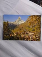 Carte Postale Zermatt Matterhorn, rare timbre Suisse 1977
