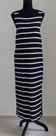 Maritimes Maxikleid gestreift Gr. XL Sommerkleid langärmlig