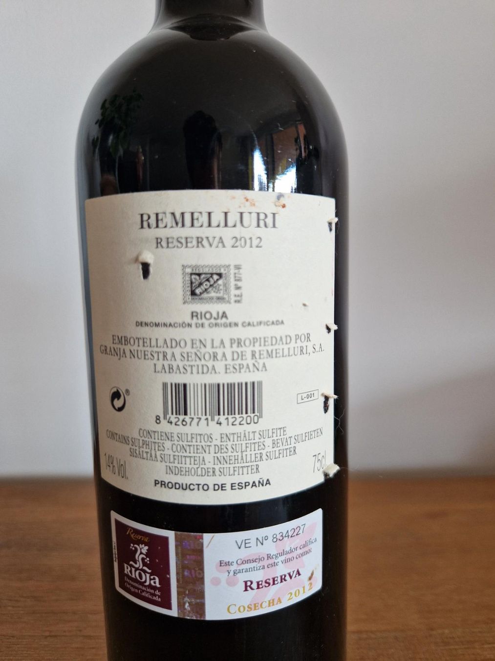 Vino: Remelluri Reserva Rioja 2012 – Nuovo (secondo la descrizione) da Luzern venduto da yvesaeschbach 1