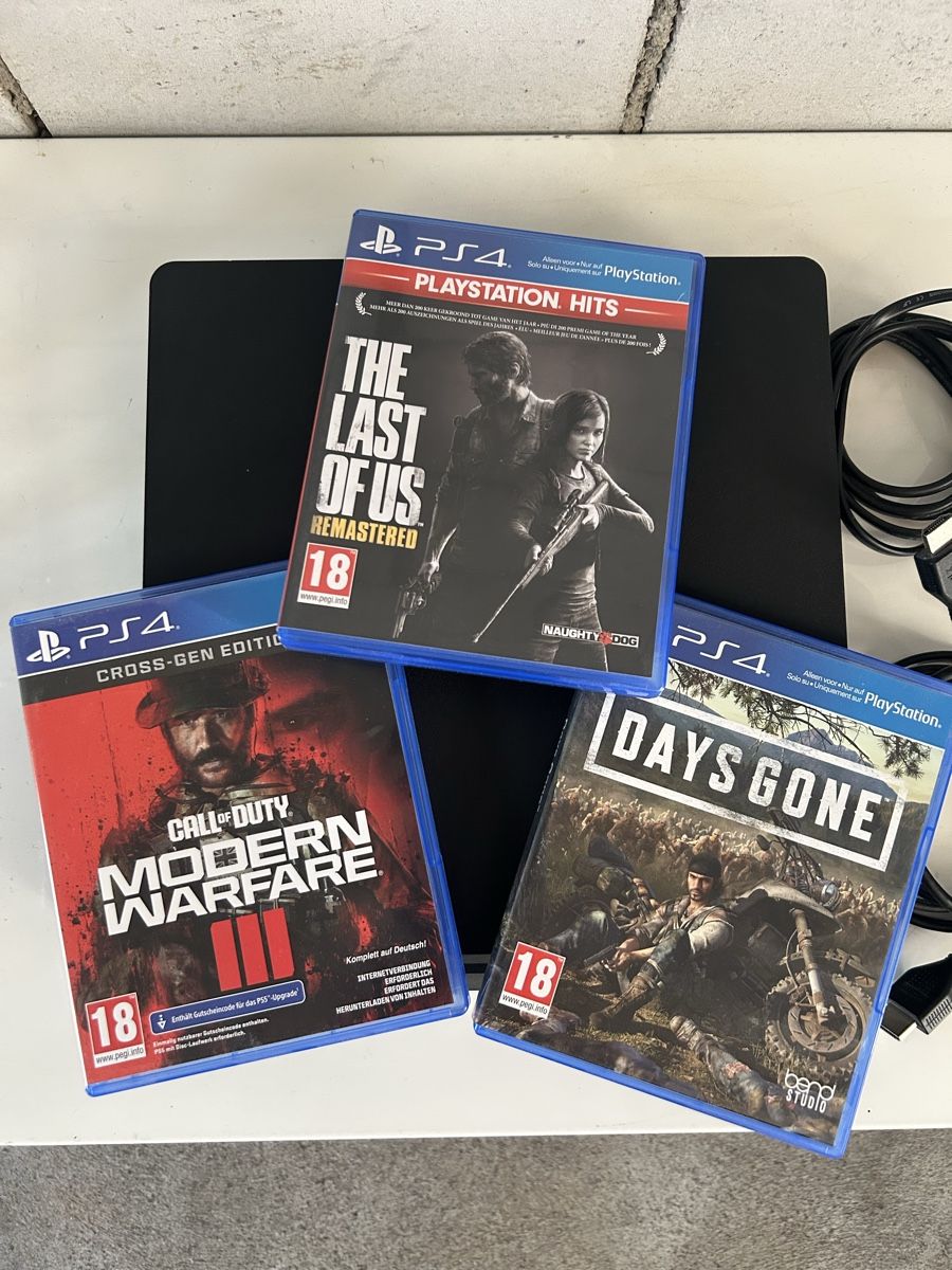 Sony Konsolen: PlayStation 4 Slim 1 TB + Controller + 3 Spiele – Gebraucht aus Dättwil AG von car_w5fp 1