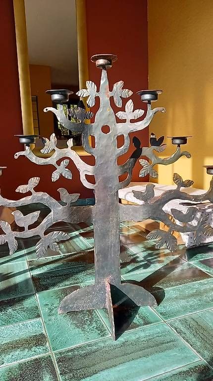 Portacandele: Candelabro di ferro – Usato da Bellinzona venduto da rib_rzh6