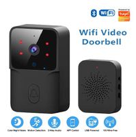 Tuya Sonnette WiFi sans fil avec caméra Alexa Google