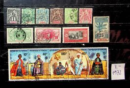 SÉNÉGAL TIMBRES OBLITÉRÉS 1892-1972 /U408