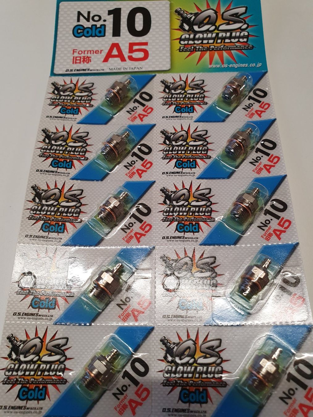 RC Modellbau: Glühkerze OS MAX No. 10 (ursprünglich A5) – Neu und originalverpackt aus Balsthal von Jetline 1