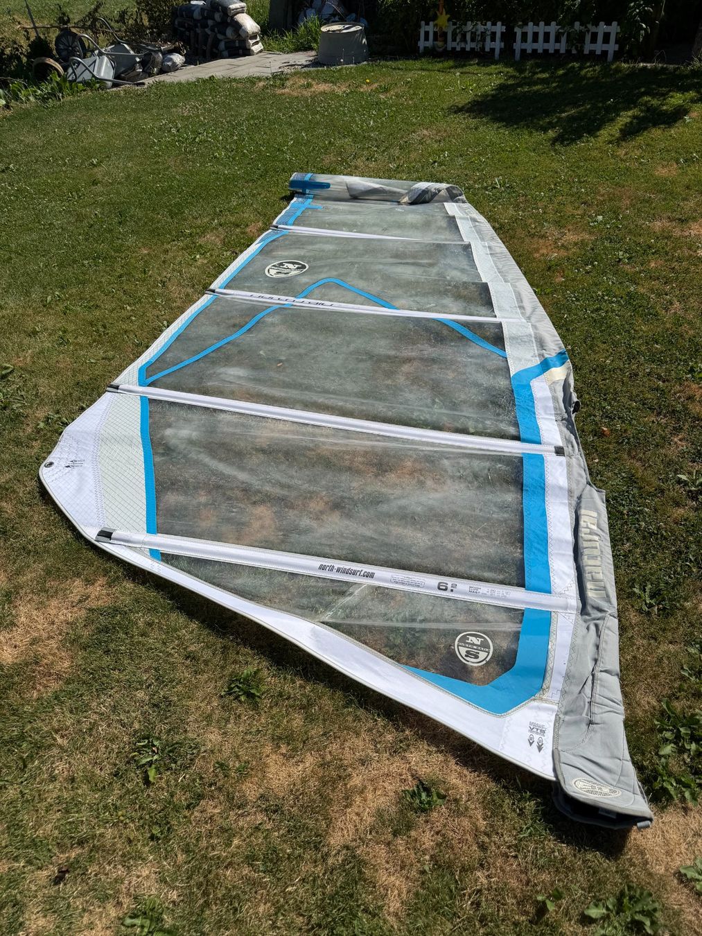 Tavole da surf e di nuoto: Windsurf Segel North Sails Natural 6.2 – Usato da Wilen b. Wil venduto da yes2598