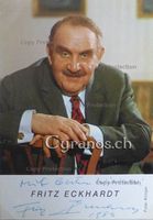Fritz Eckhardt (1907-1996) Schauspieler - Autogramm