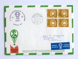 1973 Hochalpen Ballonflug - gestempelt: BULLE