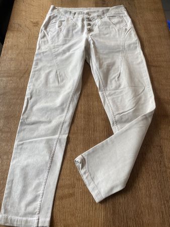 *MADE ITALY* HOSE GR.L sand/beige / spezielle Naht Obersch.