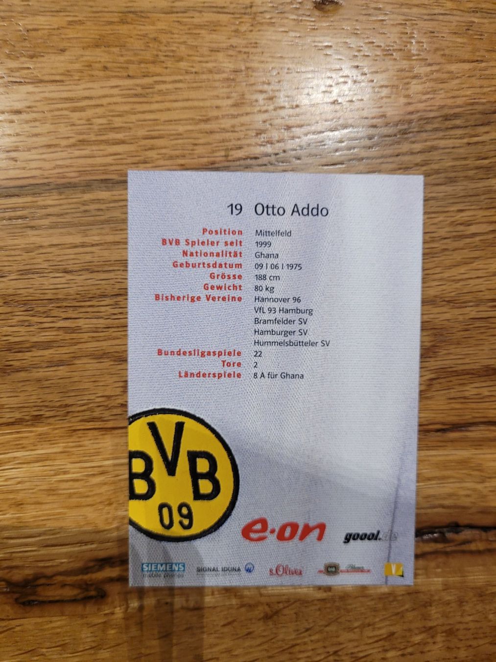 Autografi: Autogrammkarte Otto Addo / handsigniert / BVB – Nuovo (secondo la descrizione) da Luzern venduto da Drsnoeggels 1