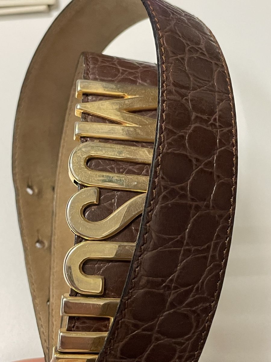 Moschino Cinture: Ceinture MOSCHINO vintage cuir  – Usato da Le Grand-Saconnex venduto da sav_dfj7 5