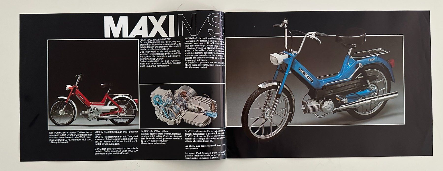 Puch Dokumente: Original Condor-Puch Maxi / X30 Prospekt d/fr – Gebraucht aus Oberägeri von verwuester 1