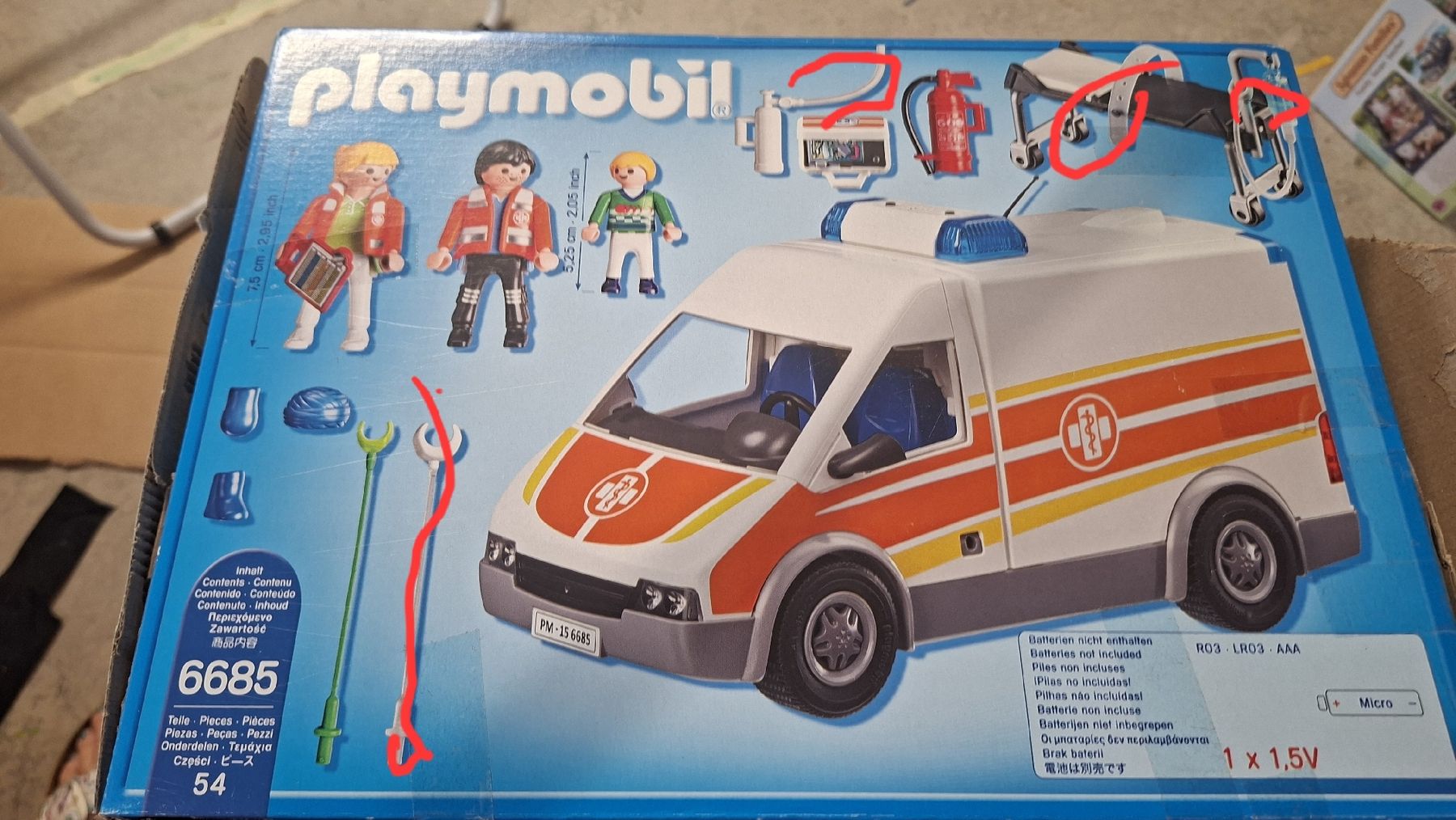 Playmobil Giocattoli: Playmobil 6685 Notfall-Ambulanz  – Usato da Tagelswangen venduto da oceanfish