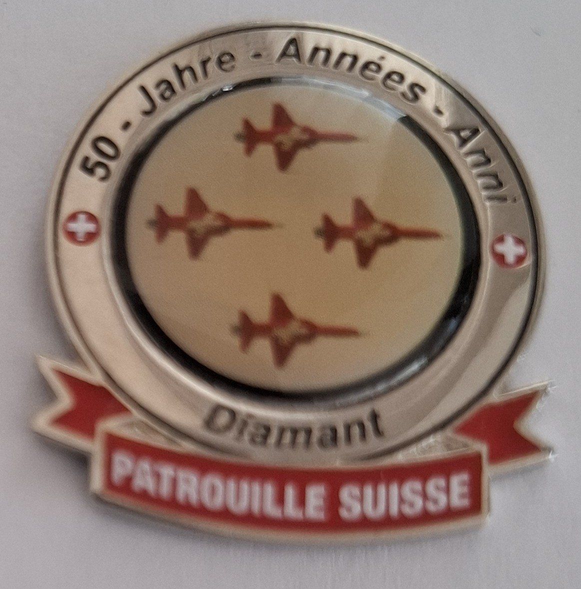 Schweizer Armee Placchette & Badge: Patrouille Suisse Diamant – Usato da Hinterkappelen venduto da Schampus