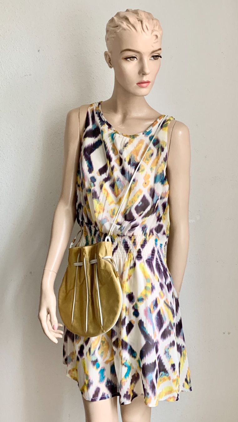 Vestiti: Sommer Kleid mit Leder Taschenbeutel – Usato da Kloten venduto da Nephty 2