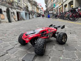 El Auto Fernsteuerung 1:10 Rot  Lieferung gratis