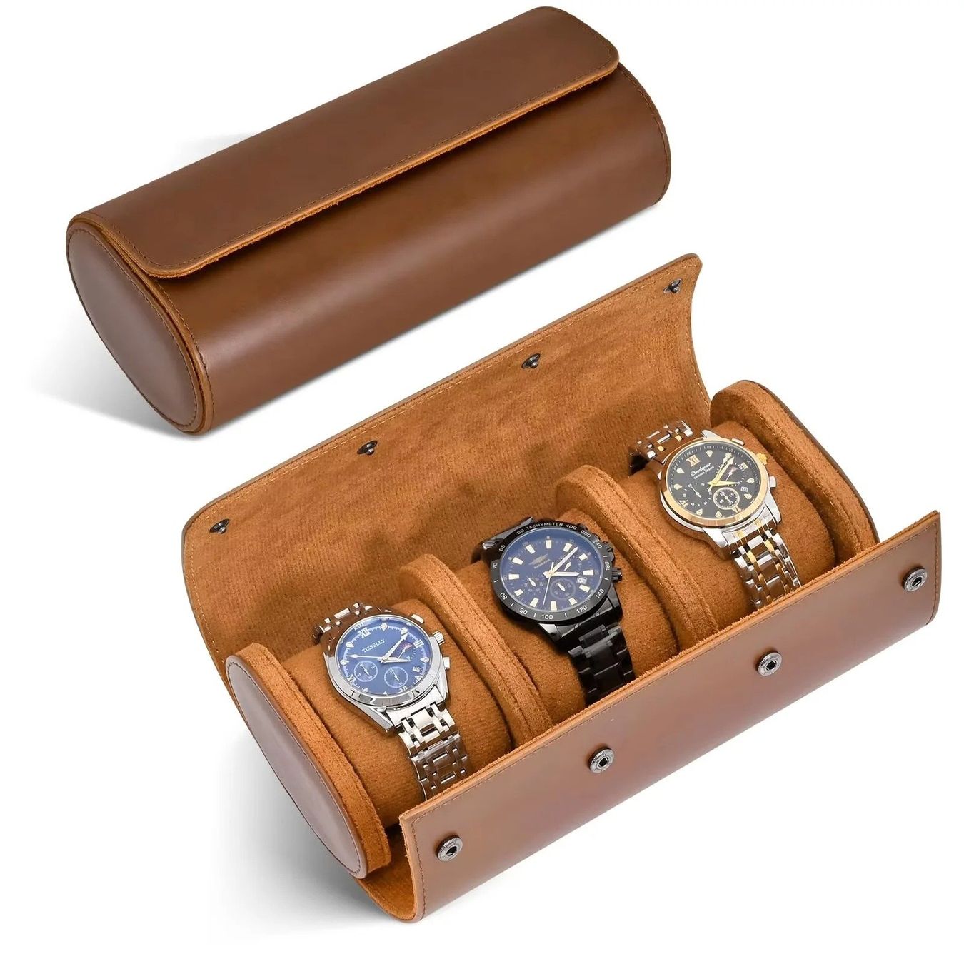Boîtes de montres: ✅ NEU Uhrenetui Reisebox 3 Fächer – Neuf avec emballage d'origine à Wittenbach par ChinaSeidenstrasse