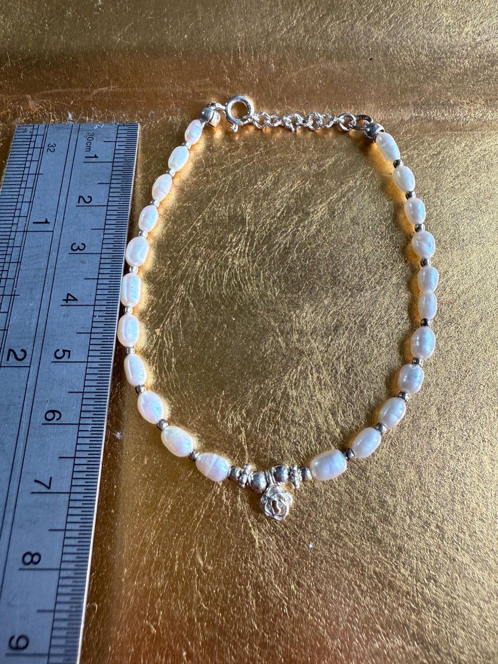 Bracciali & Braccialetti: 925 Silber Perlenarmband – Nuovo e nell'imballaggio originale da Maienfeld venduto da Cmicky