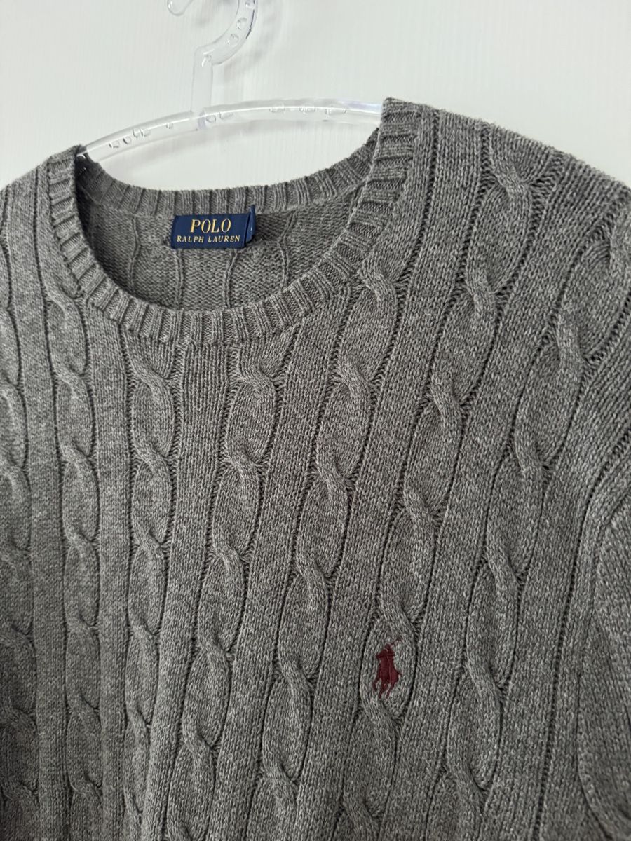 Polo Ralph Lauren Maglioni & Felpe: Polo Ralph Lauren Strickpullover Zopfmuster Grau Grösse XL – Usato da Wetzikon ZH venduto da Jan_wojt 1