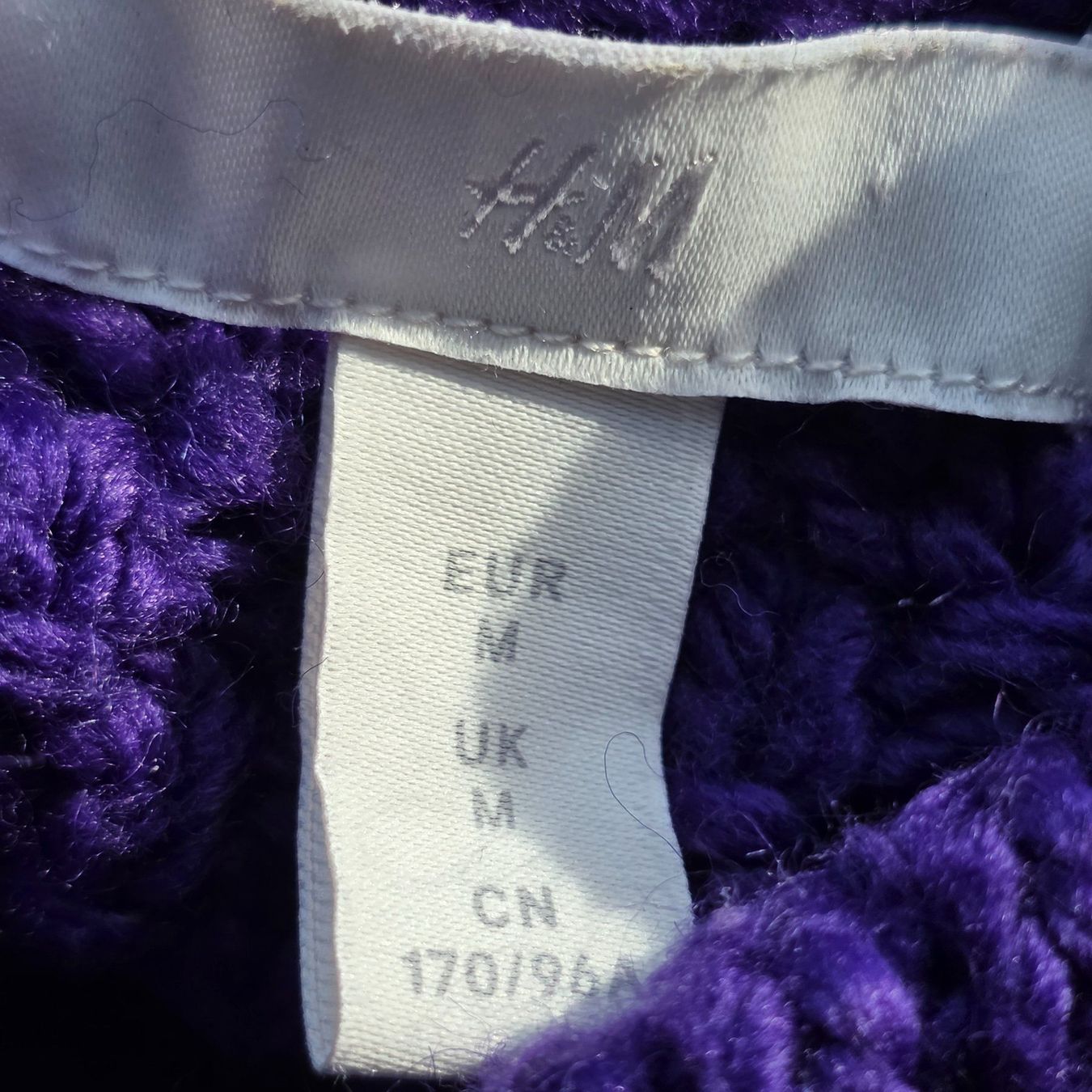 H&M Pulls & Sweat-shirts: 🐸 H&M STRICKPULLOVER M ZOPFMUSTER PULLOVER VIOLETT – D'occasion à Môtier (Vully) par Frogs 8