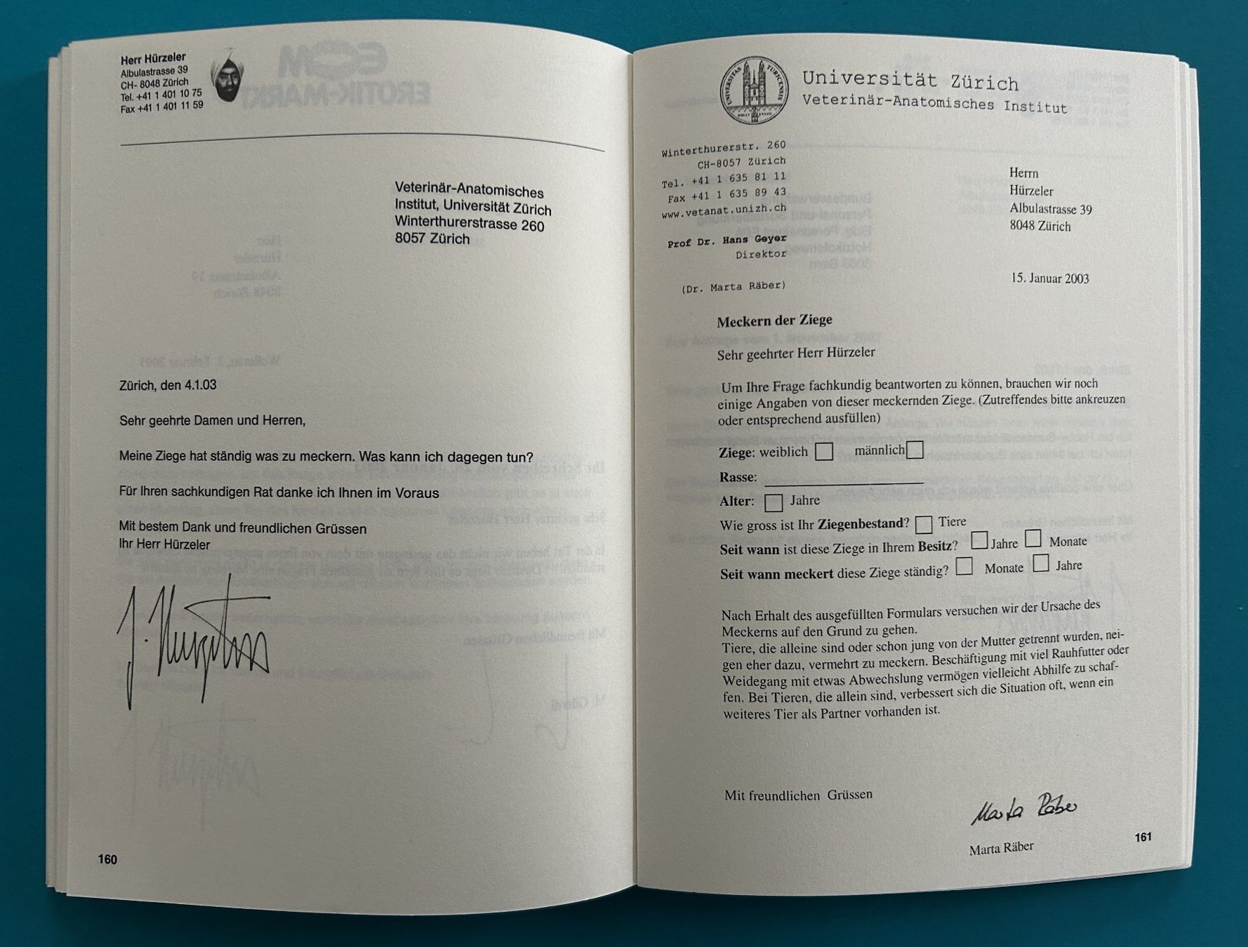 Bücher: NONSENSBRIEFSAMMLUNG – Gebraucht aus Zürich von Domus09 7